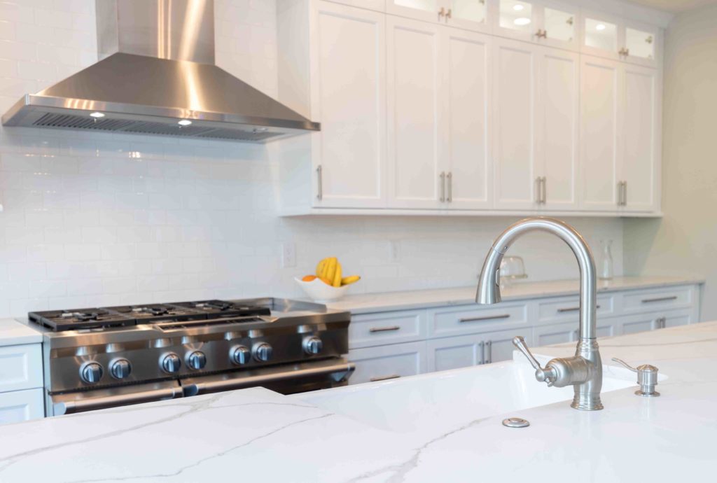 White Kitchen Countertops Project Premium Granite