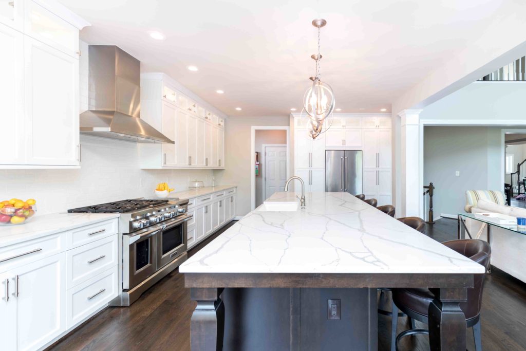 White Kitchen Countertops Project | Premium Granite