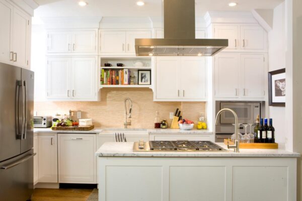 Countertop Selection According to White Kitchen Cabinets